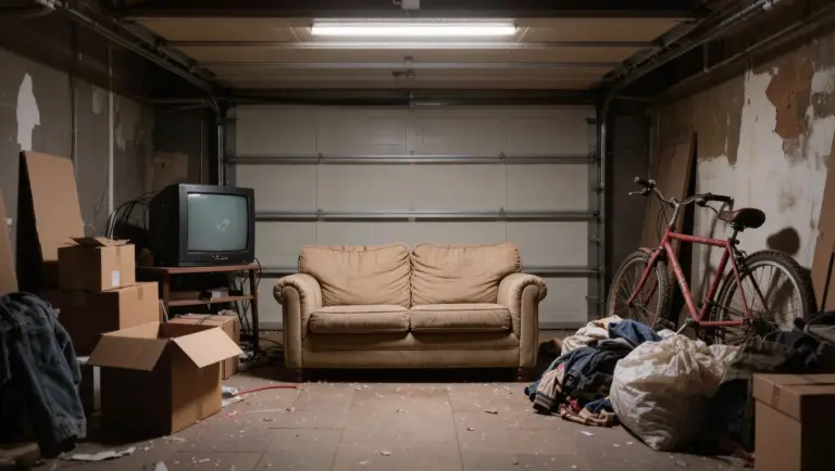 cluttered garage junk removal Huntington NY